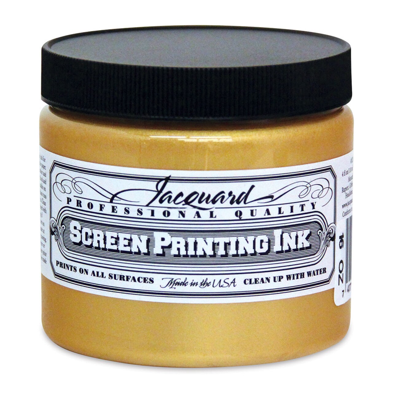 Jacquard Screen Printing Ink - Solar Gold (Metallic), 16 oz